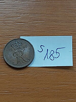 Denmark 1 cent 1963 bronze, ix. King Frederick s185