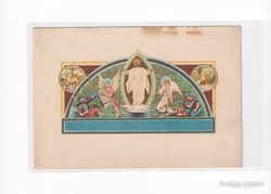 Hv:95 religious antique greeting card 1937