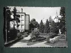 Postcard, Balatonfüred, resort view, park detail