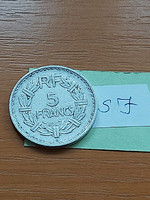 France 5 francs 1947 b, beaumont-le-roger, alu sj
