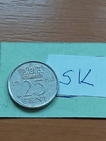 Netherlands 25 cents 1980 Queen Juliana, nickel sk