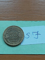 France 50 centimeter 1936 aluminum-bronze sj