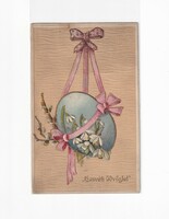 H:130 antique Easter greeting embossed postcard 
