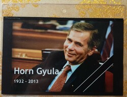 Horn Gyula min.elnök temetésére kiadott emléklap