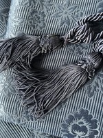 IKEA Blekviva csodás sötétkék jacquard mintás sötétítő függöny pár ajándék elkötővel 145*300cm