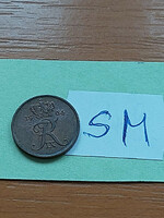 Denmark 1 cent 1964 bronze, ix. King Frederick sm