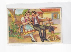 H:102 Easter antique greeting card postage stamp 02