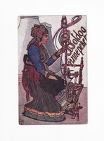 H:103 Húsvéti antik Üdvözlő képeslap