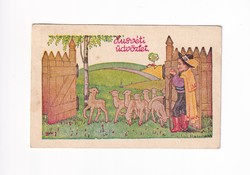 H:99 Húsvéti antik Üdvözlő képeslap