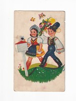 H:100 Húsvéti antik Üdvözlő képeslap