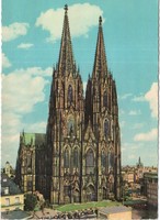 Postcard 0072 (German) Cologne Cathedral postal clerk