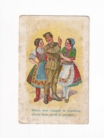 H:103 Katonai antik Üdvözlő képeslap