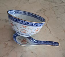 Kínai porcelán rizses tál