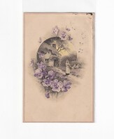 H:130 Antik Húsvéti Üdvözlő dombornyomott képeslap