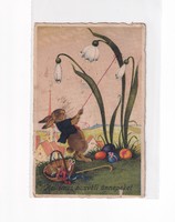H:129 Antik Húsvéti Üdvözlő képeslap
