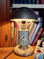 4 The iconic Hungarian bauhaus art deco/retro design everygreen is the mofem chrome hat clock lamp