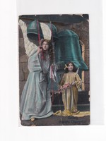 H:120 Antik Húsvéti Üdvözlő képeslap "Fotók" 1909
