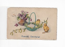 H:111 Antik Húsvéti Üdvözlő képeslap