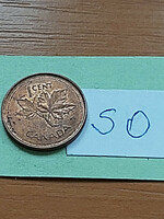 Canada 1 cent 1952-2002 ii. Queen Elizabeth, zinc copper so