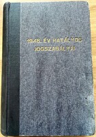 Dr. Bacsó Ferenc: 1948. év hatályos jogszabályai – antikvár jogi könyv – még Grill Kiadó