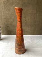 Hódmezővásárhelyi retro kerámia váza 32 cm.