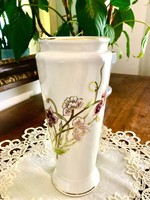 Csodás Zsolnay “Tavasz” mintás porcelán váza 27 cm