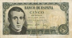 5 Pesetas pesetas 1951 Spain 2.