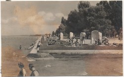Ba - 539 Akinek a Balaton a szép Emlék  Siófok - strand 1931 (Monostory fotó)