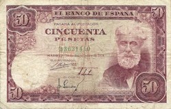 50 Pesetas pesetas 1951 Spain