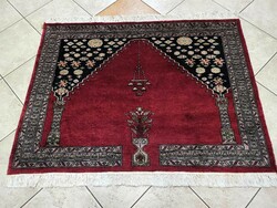 Hand-knotted 100x125 cm wool Persian carpet wall picture bz102