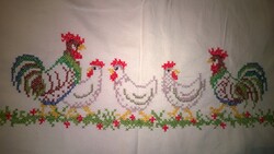 Even Easter cross-eyed rooster-chick mot. Tablecloth 79x79 cm