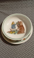 Alföldi porcelán mese mintás tányér készlet- kislány kutyával