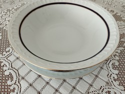 Porcelán köretes tál tányérral - lengyel