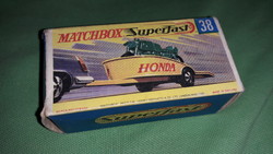 1970. MATCHBOX NO.38. -SUPERFAST - HONDA & TRAILER-1:64 méretű fém kisautó EREDETI DOBOZÁVAL GYŰJTŐI