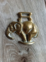 Old copper elephant horse tool ornament/door decoration ii. (7.6X7.5 cm)