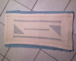 Azure decorated long tablecloth 38x82 cm