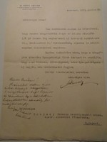 Za492.31 Autograph letter of CEO Dr. Artur Kende 1931 Hungarian-French insurance r.T. Bp