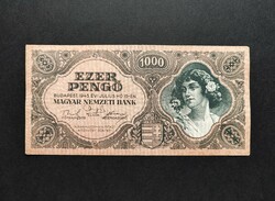 1000 Pengő 1945, vf+, without stamp