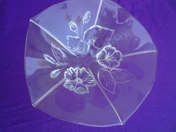 Walther glas embossed patterned glass serving bowl