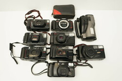 Retró Filmes Fényképezőgép Gyűjtemény / Régi / Fuji Minolta Yashica Samsung Konica Pentax Canon