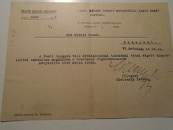 ZA492.35  Mátyásföld község elöljáróságától -Cieleszky István főjegyző 1948  - Rád Miklós úrnak
