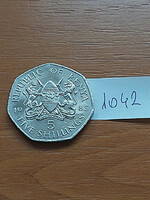 Kenya 5 shillings 1985 2nd president daniel t. Arap moi, copper-nickel #1042