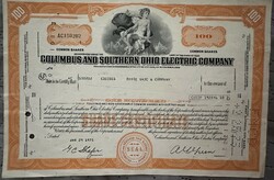 Southern Ohio Electric Company Stock 1975