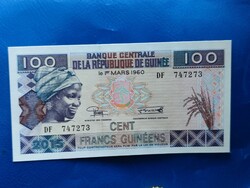 Guinea 100 francs 2015 rare paper money! Unc!