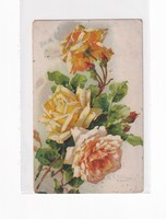 H:145 Üdvözlő képeslap "Postatiszta"  Virágok