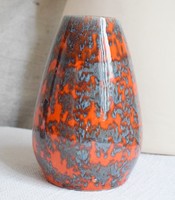 Vase retro, glazed ceramic, industrial art 12 x 17 cm