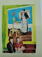Modern painting 2. From 1969, watercolor 20.5 cm x 15.5 cm