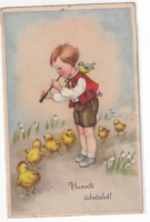 H:156 Easter antique greeting card 