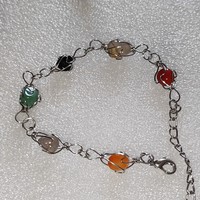 Metal mineral bracelet 17 +7cm