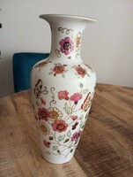 Zsolnay Pillangó virágmintás váza 27cm